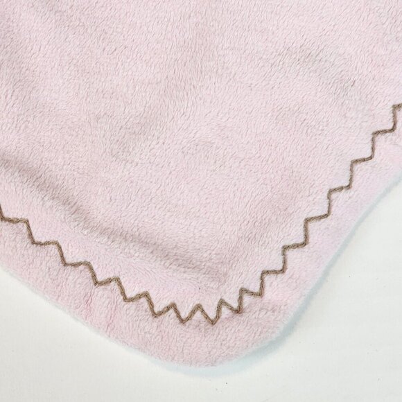 Blankets and Beyond pink brown bunny lovey - Picture 3 of 6